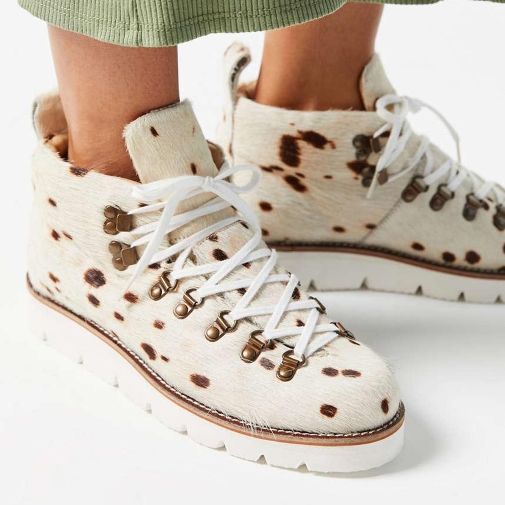 Urban Outfitters Kaia calf-hair hikers